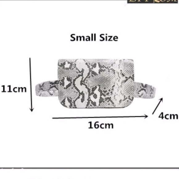 Faux Leather Snakeskin Belt Bag - Picture 8 of 8